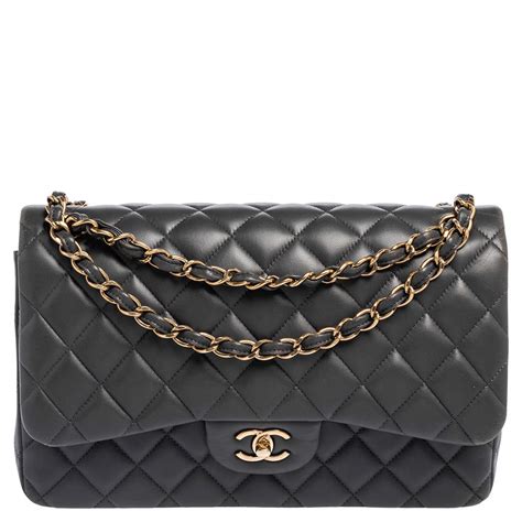 chanel chevron classic flap bag|Chanel flap bag jumbo grey.